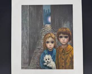 Lot - 46
Vintage Margaret Keane Lost Litho Art Print - Big Eyes