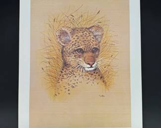 Lot - 19
1977 Kitschy Leopard Cub Litho Art Prints - NOS