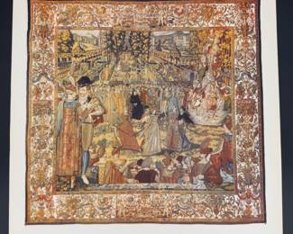 Lot - 73
Vintage Photochrom Francesco Quesnel Tapestry Art Print 568