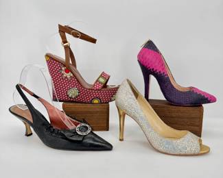 Lot - 55
Womens Heels - Betsey Johnson, Enzo Angiolini, Sergio Rossi