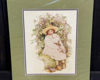 Lot - 44
Vintage Holly Hobbie Grape & Vine Litho w/ Acid Free Mat Board