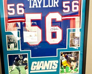 Lawrence Taylor 56 NY Giants signed Jersey, JSA Authenticated signature