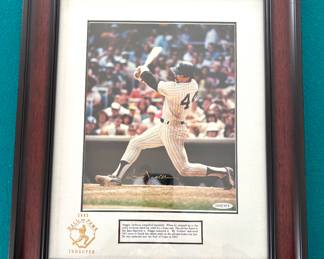 Reggie Jackson signed photo, authenticated signature