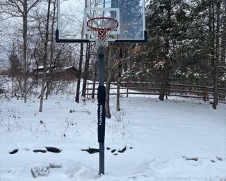 Outdoor basketball hoop