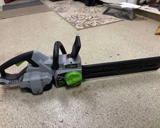 Ego chainsaw with battery