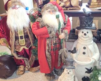 Large Santa's, Nutcracker & Snowmen