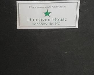 Label on dining chairs in kitchen ~ at the pedestal table