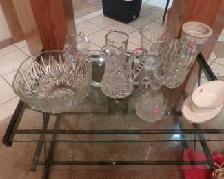 Thick Crystal like glass ware