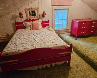 red bed and chest