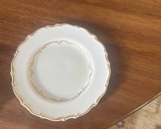 $420 Royal Doulton Richlieu Plates  12 dinner, 12 salad, 8 bread & butter, 12 cups and saucers, 8 demi-tasse cups and saucers.