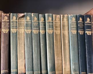 $100.  Joseph Conrad's novels, Doubleday, Page & Co. publishers.  Early 20th century.  13 volume set.  