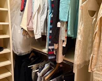 Men's and Women's clothing for sale.  Women's sizes petite to medium, men's size large