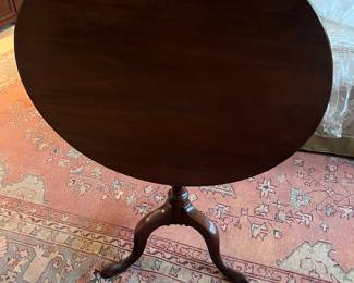 view of table flipped up