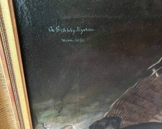 close up of the artist's name