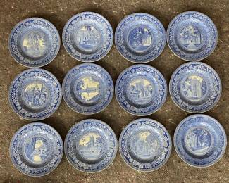 $360.  Set of twelve Princeton Plates. Available for online purchase which opens Wednesday at 7pm.  See sale description to learn how to buy online. 