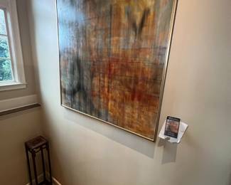 $5800. "Novella di Vagrante".  Gregory Johnson, 1999.  72.25" x 72.25". Originally $9400  Available for online purchase which opens Wednesday at 7pm.  See sale description to learn how to buy online. 