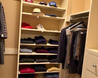 Men's and Women's clothing for sale.  Women's sizes petite to medium, men's size large