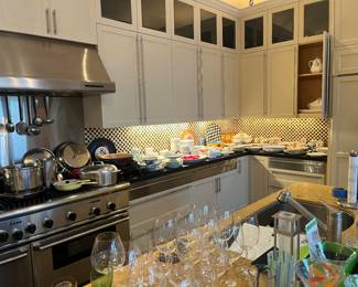 Kitchen and serving items for sale during in-person shopping hours Friday and Saturday.