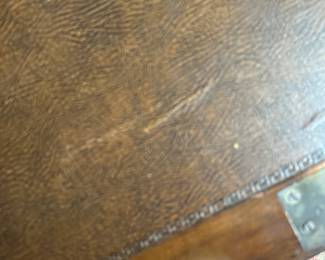 as found issue on desk pad portion of the drop leaf.