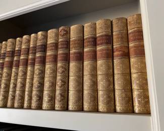 Set of Washington Irving books likely 1889.  Available during in-person shopping Friday and Saturday