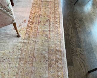  $980. Antique oriental carpet 13'4" x 10' 11".  Handwoven, 100% wool.  Available during in-person shopping only Friday and Saturday only.
