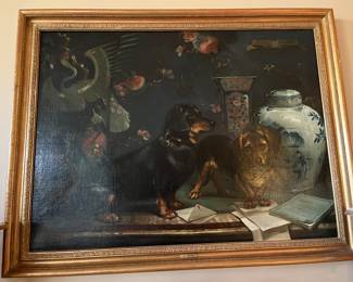 $14,000.  C.E. Corder signed BL side.  "Fritz & Fraulein" titled TR corner.  Dated 1875.  28 1/8"w  x 37 3/4"h.  Relined (linen and wax adhesive) canvas on a 5-member stretcher.   Available for online purchase which opens Wednesday at 7pm.  See sale description to learn how to buy online. 
