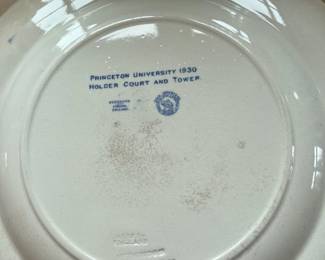 back of one of the Princeton plates