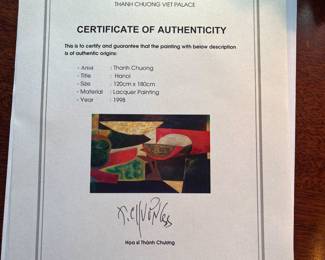 certificate of authenticity