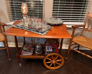 Serving cart.  Both sides drop if you like 