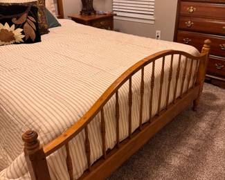 Ethan Allen Solid Maple Headboard & Footboard