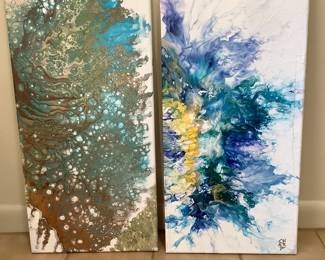 Original acrylic canvas paintings