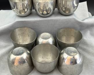 Jefferson cups, pewter
