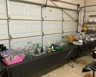 assorted misc glass