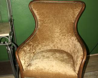 1 of 4 Uttermost Snowden Tan Wing Chair $475 each