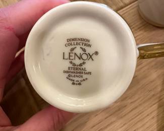 C62 - $150. 4 - 5 Piece Place Settings. Lenox "Eternal" Dimension Collection. Dishwasher Safe. 