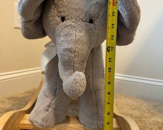 C15 - $30. Rocking Elephant. Measures 13.5" wide x 26" long x 20" tall. 