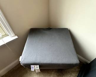 C14 - $20. Pottery Barn Kids Soft Fabric Chair - arm is wobbly. 