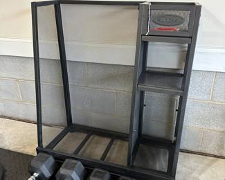 C93 - $30. Suncast Golf Organizer. Measures 32" x 16" deep x 38" tall. 