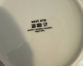 C72 - $90. West Elm 11 Dinner Plates 11 Salad Plates 