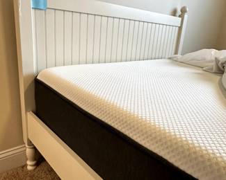 C11 - $350. Full Size Pottery Barn "Catalina" Bed. Very nice, clean foam mattress. Excellent condition - very gently used. 