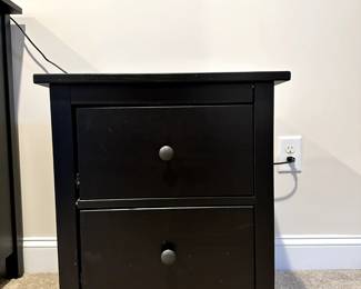 C58 - $30. Small Black Nightstand. 