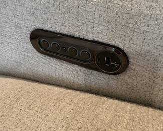 C63 - $1450. Rooms to Go 6 Piece Dual Power Reclining Sectional. Gently used in very good condition. Everything works as it should! Power adjustable head and foot rests. Has USB charging port - hideaway cup holders and a reading light! Assembled it is 147.5" x 132.5" x 36" tall. Oversized and super comfy!