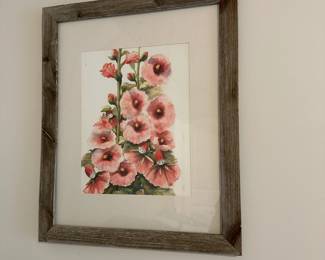 C43 - $20. Hollyhock Framed Print