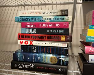 Soft Cover Books $2 each. Hard Cover Books $3 each. 