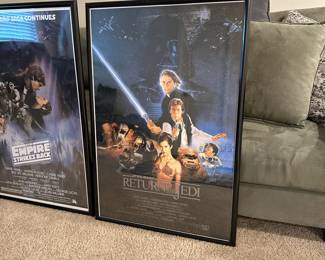 C24 - $20. Return of the Jedi. Framed Poster measures 37" x 25"