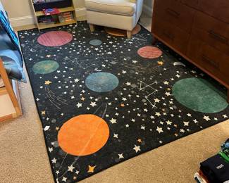 C5 - $325. Ruggable Space Rug WITH pad - Measures 6' x 9'. Appears to be in excellent condition!