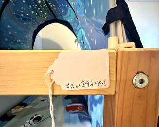 C3 - $140. IKEA Twin KURA Bed with Space Shade. (Bed has lots of configuration options!) Includes Clean IKEA foam mattress. Gently used - in great condition! Measures 82" wide x 39" deep x 45" tall. 