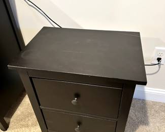C58 - $30. Small Black Nightstand. 