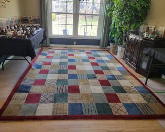 7'10" X 11' VERY CLEAN WOOL AREA RUG $75 LARGE 