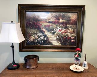 Art pottery barn lamp